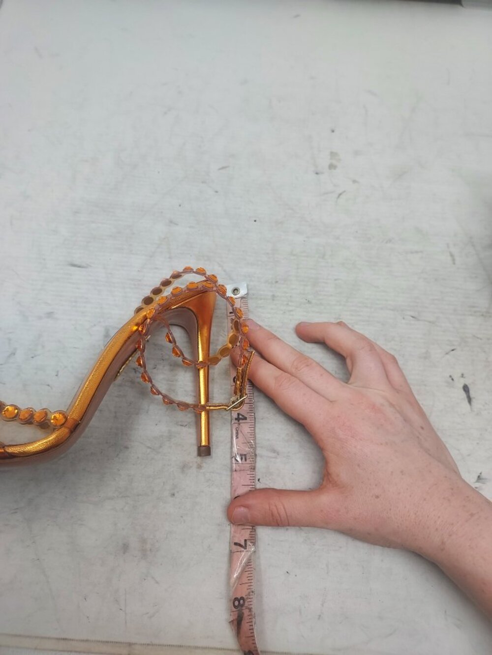Aquazzura Tequila Crystal Jewel Orange Heel Sandal - Picture 11 of 11
